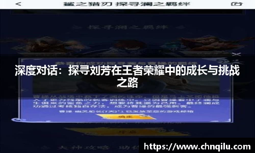 深度对话：探寻刘芳在王者荣耀中的成长与挑战之路